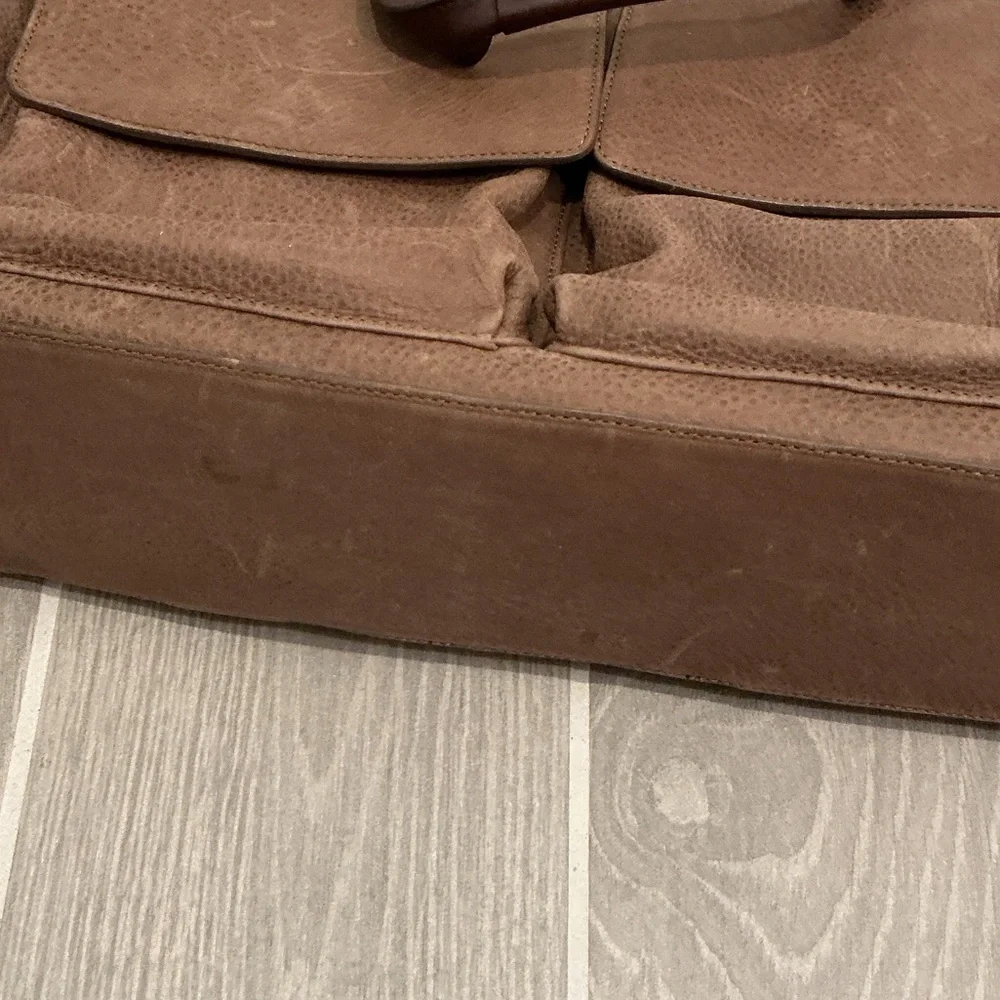 Brahmin Brown Leather Laptop Work Briefcase Bag